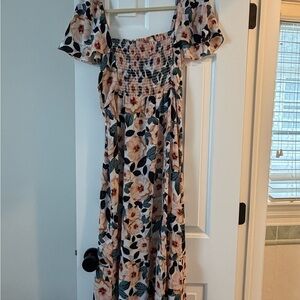 Brenda Midi Dress in Steel Magnolia